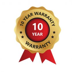 10 year warranty badge, warranty certificate, 10 year warranty logo, Year Warranty Logo Vector Photo